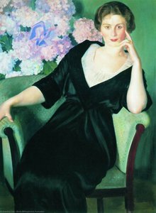 Portrait Of Rene Ivanovna Notgaft — Boris Mikhailovich Kustodiev