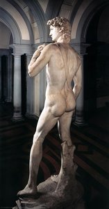 David (rear View) — Michelangelo Buonarroti