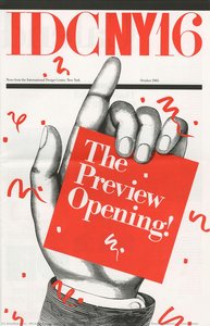 Idcny 16: News From The International Design Center\n\nthe Preview Opening! [front Cover] — Michael Bierut