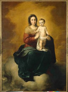 Madonna In The Clouds — Bartolome Murillo