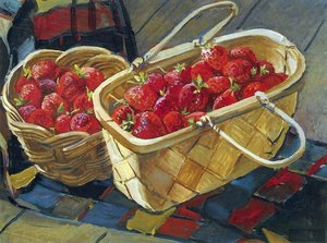 Still Life. Strawberry — Aleksandr Deyneka