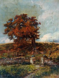 The Old Green Tree And The Gateway At Edzell Castle — Allen Ramsay