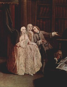 Visit To A Library — Pietro Longhi