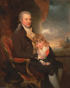 Edward George Lind And His Son Montague — William Beechey