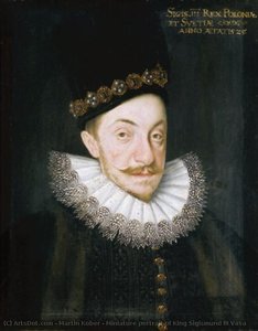 Miniature Portrait Of King Sigismund Iii Vasa — Marcin Kober