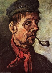 Başta Bir Çiftçi Ve Tüp — Vincent Van Gogh