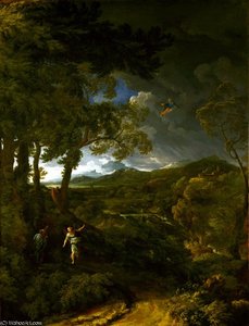 Landscape With Elijah And The Angel — Gaspard Dughet