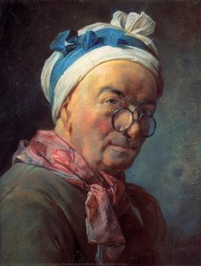 Self-portrait With Spectacles — Jean-baptiste-siméon Chardin