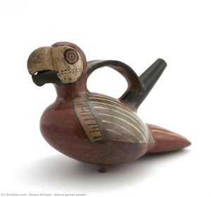 Nasca Parrot Vessel — Nasca Artisan
