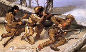 A Brush With The Redskins — Frederic Remington