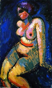 Weiblicher Akt, Sitzend — Alexej Von Jawlensky