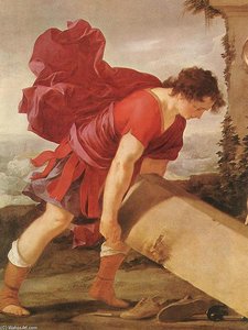 Theseus And Aethra (detail) — Laurent De La Hyre