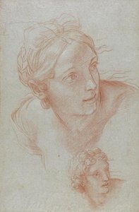 Studies For The Head Of Jael — Carlo Maratta