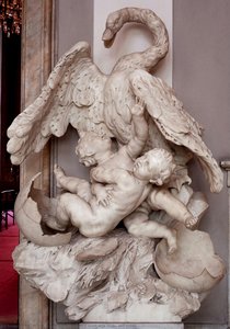Jove As A Swan With Helen And Pollux — Bernardo Schiaffino