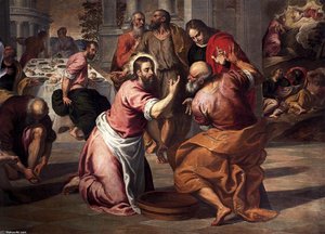 Washing Of The Feet — Джакопо Палма Il Giovane