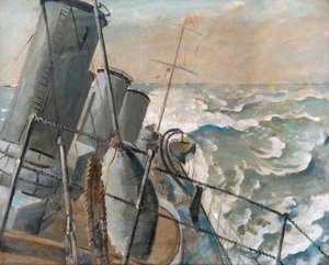 Un Cacciatorpediniere In Mare Mosso Dal Hms 'melampus' — Philip Connard