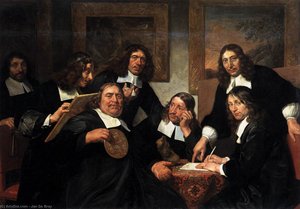 The Governors Of The Guild Of St Luke, Haarlem — Jan De Bray