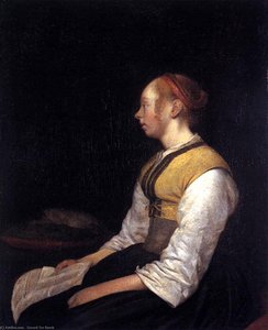 Seated Girl In Peasant Costume — Gerard Ter Borch