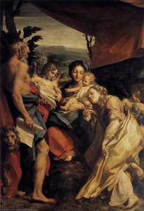 Madonna And Child With Sts Jerome And Mary Magdalen (the Day) — Antonio Allegri Da Correggio
