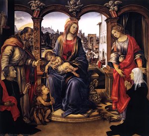 Madonna With Child And Saints — Filippino Lippi