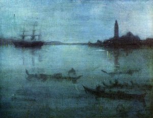 Nocturne En Bleu Et Argent : Le Lagon, Venise — James Abbott Mcneill Whistler