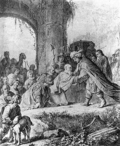 Joseph Receiving His Father And Brothers In Egypt — Jan De Bray