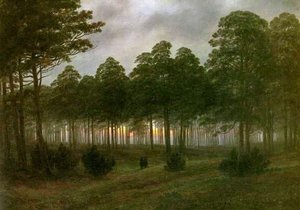 Večerná — Caspar David Friedrich