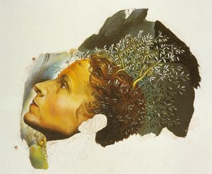 Automatic Beginning of a Portrait of Gala (unfinished), 1932