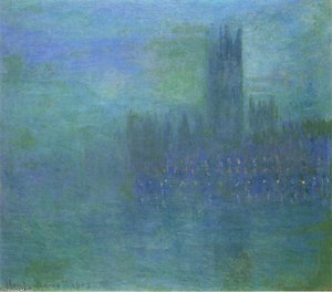 Casas Do Parlamento, Efeito Neblina — Claude Monet