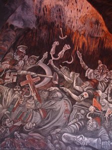 The Clowns Of War Arguing In Hell — José Clemente Orozco
