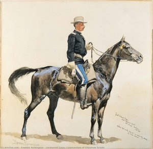 Tenente Casey Comandante Degli Scout Cheyenne — Frederic Remington