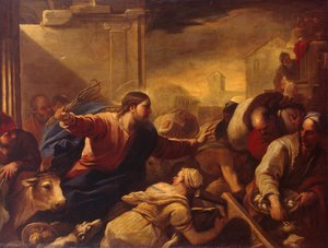Expulsión De Los Cambistas Del Templo — Luca Giordano