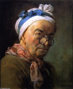 Ritrattistica Di Sé (anche Conosciuta Come Ritratto Di Chardin Con Occhiali) — Jean-baptiste-siméon Chardin
