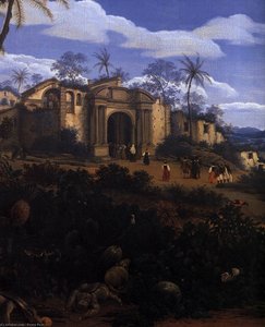 View Of Olinda, Brazil (detail) — Frans Post