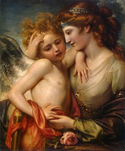 Venus Consoling Cupid Stung By A Bee — Benjamin West