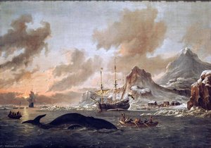 荷兰鲸猎队与斯皮特卑尔根 — Abraham Storck (sturckenburch)