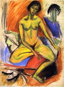 Figura Femminile Seduta — Ernst Ludwig Kirchner
