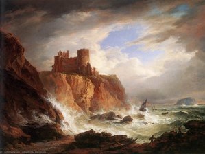 A View Of Tantallon Castle — Alexander Nasmyth