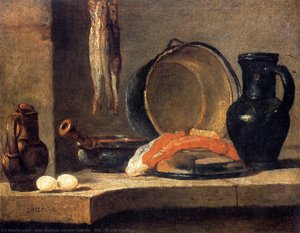 Natura Morta Con Aringhe — Jean-baptiste-siméon Chardin