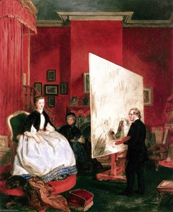 Frith In His Studio Painting Alexandra, Princess Of Wales, For 'the Marriage Of The Price Of Wales' — John Ballantyne