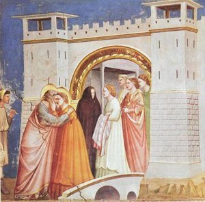 Spotkanie Przy Bramie Złotej — Giotto Di Bondone