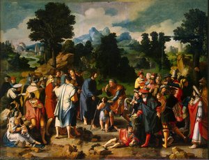 Christ Healing The Blind — Lucas Van Leyden
