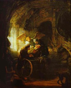 Tobias Vrátí Zrak Svému Otci — Rembrandt Van Rijn