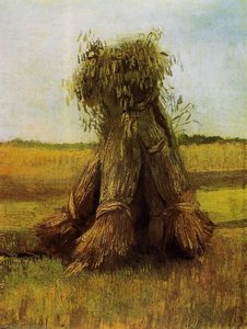 Sheaves Of Wheat In A Field — Vincent Willem Van Gogh