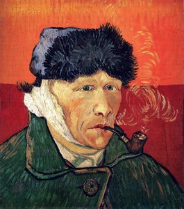 Self Portrait With Bandaged Ear And Pipe — Vincent Willem Van Gogh