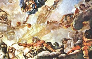 Apotheose Of Aeneas (detail) — Pietro Da Cortona