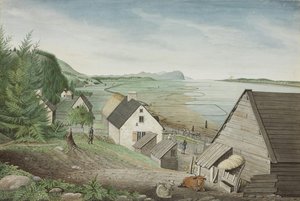 A View Of The Château-richer, Cape Torment, And Lower End Of The Isle Of Orleans Near Quebec — Arthur B. Davies