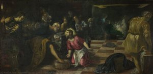 Cristo Lavando Los Pies De Los Discípulos — Jacopo Tintoretto