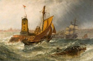 Sunderland, 1855, Morning After A Heavy South Eastern Gale — Stuart Henry Bell