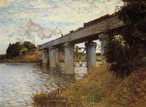Jernbroen Ved Argenteuil — Claude Monet